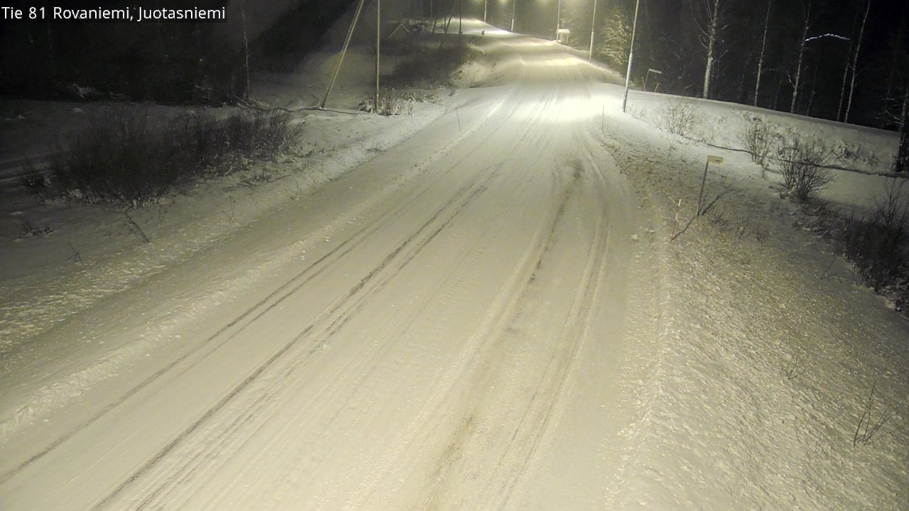 Weather Camera Image Road 81 Rovaniemi, Juotasniemi, Rovaniemi, Lappi