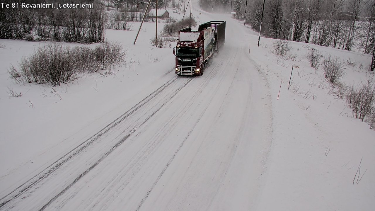 Weather Camera Image Road 81 Rovaniemi, Juotasniemi, Rovaniemi, Lappi