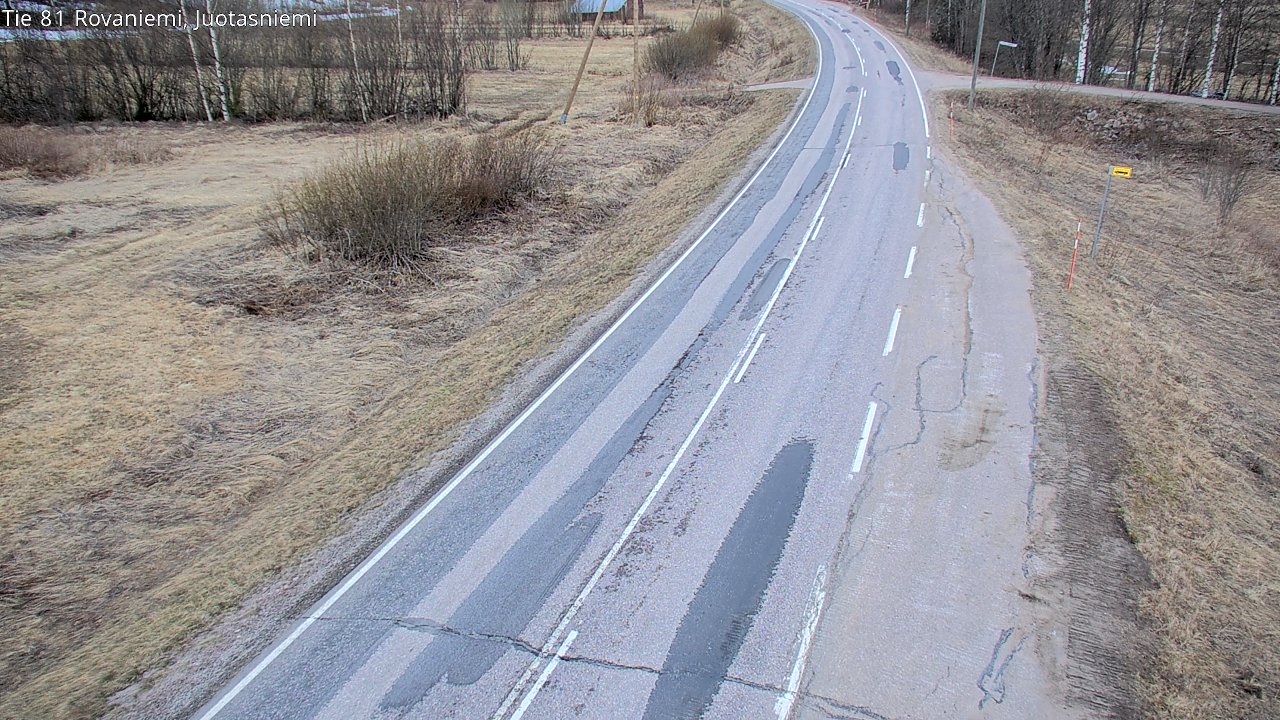 Weather Camera Image Väg 81 Rovaniemi, Juotasniem, Rovaniemi, Lappi