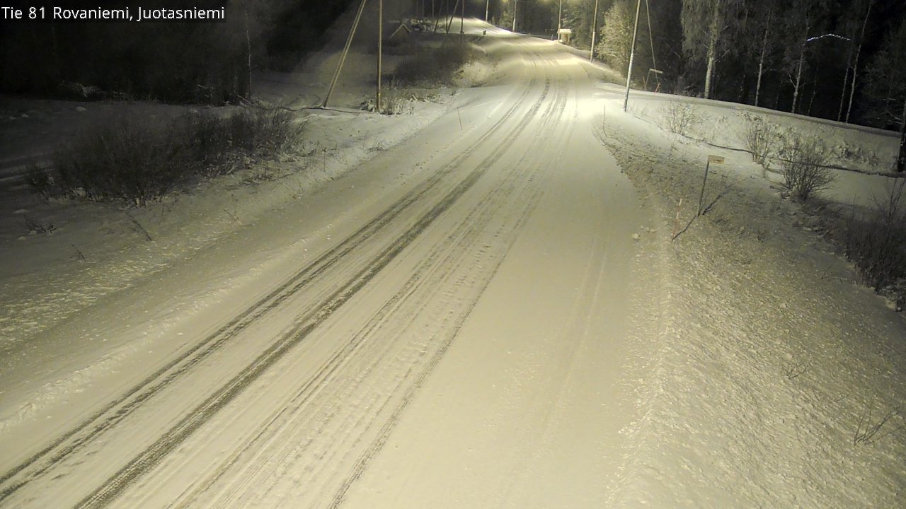 Weather Camera Image Road 81 Rovaniemi, Juotasniemi, Rovaniemi, Lappi