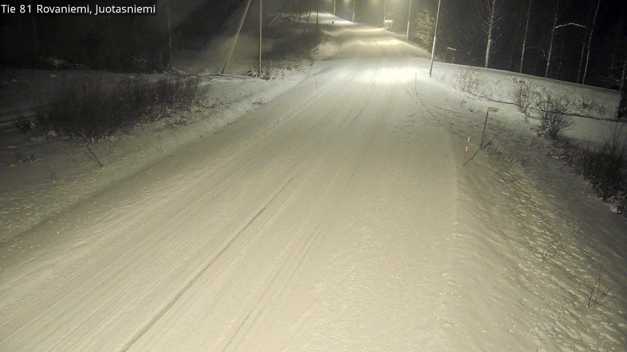 Weather Camera Image Road 81 Rovaniemi, Juotasniemi, Rovaniemi, Lappi