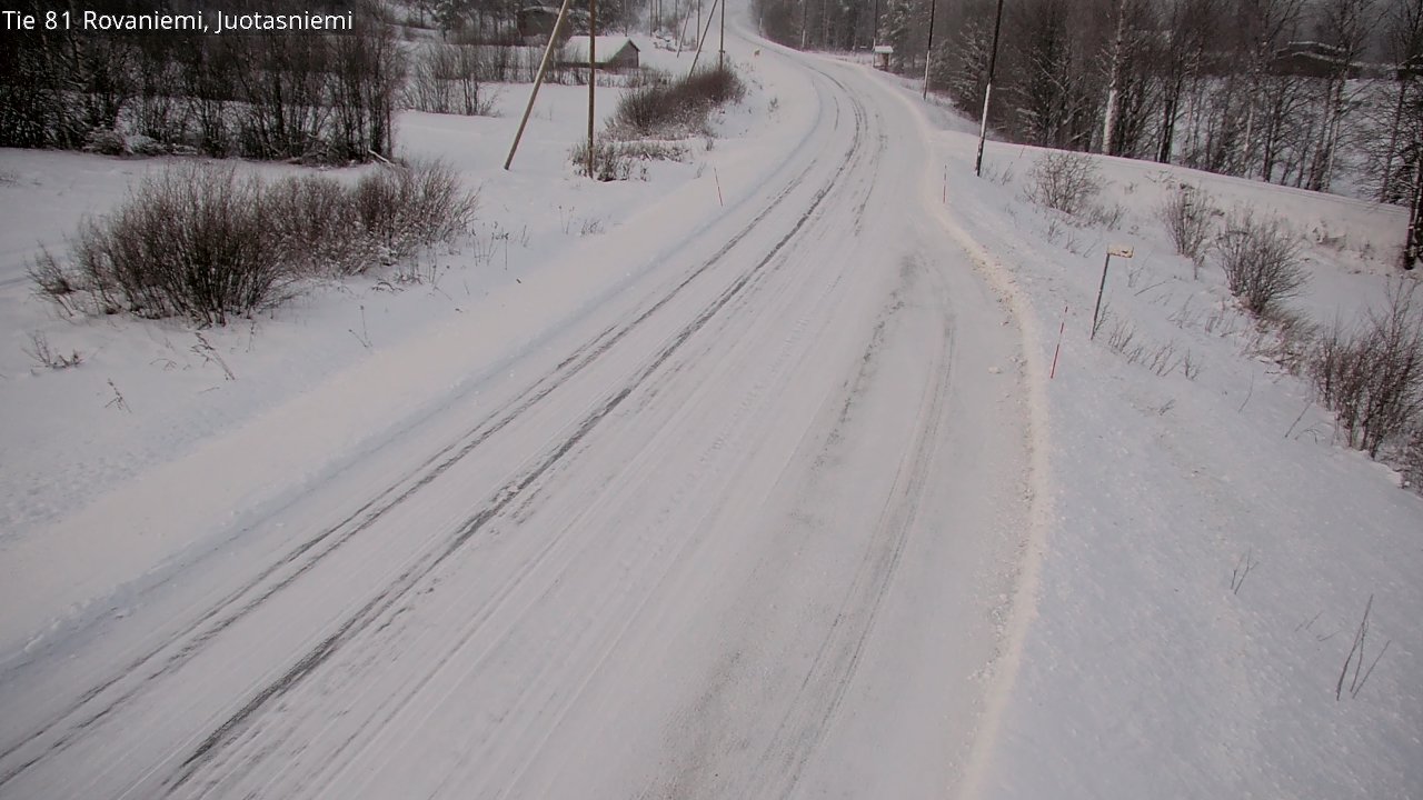 Weather Camera Image Road 81 Rovaniemi, Juotasniemi, Rovaniemi, Lappi