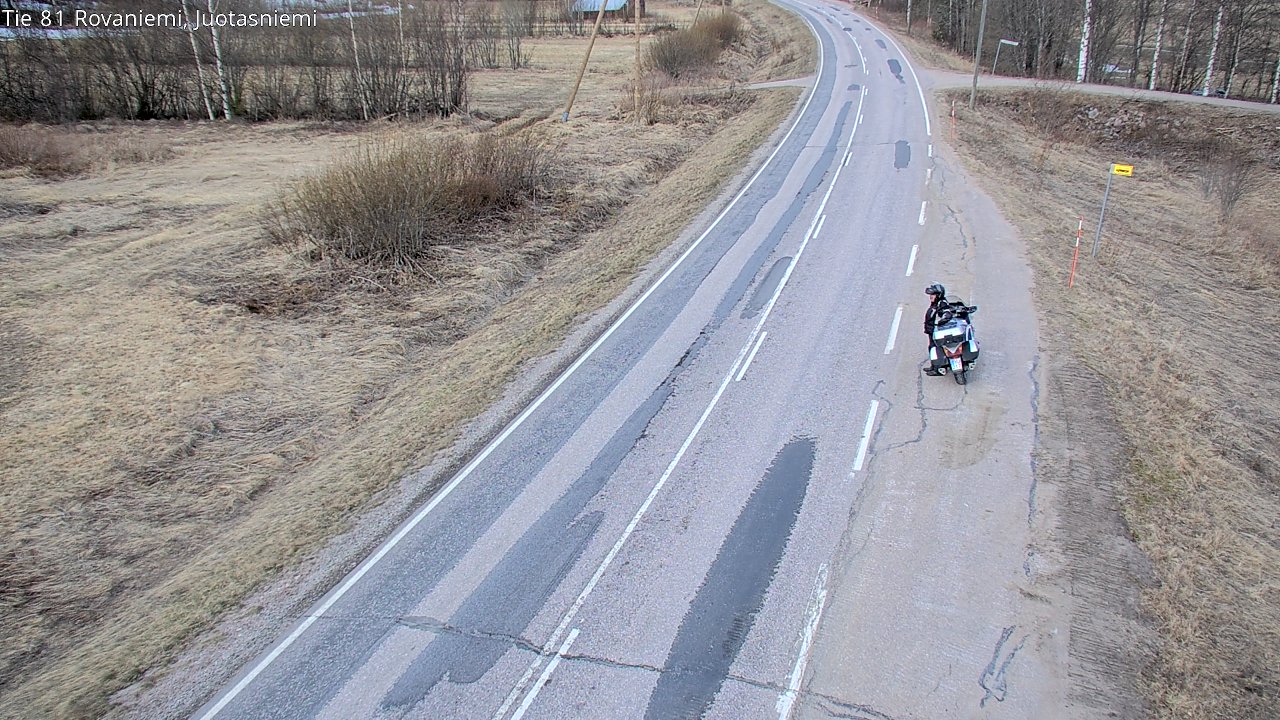 Weather Camera Image Väg 81 Rovaniemi, Juotasniem, Rovaniemi, Lappi