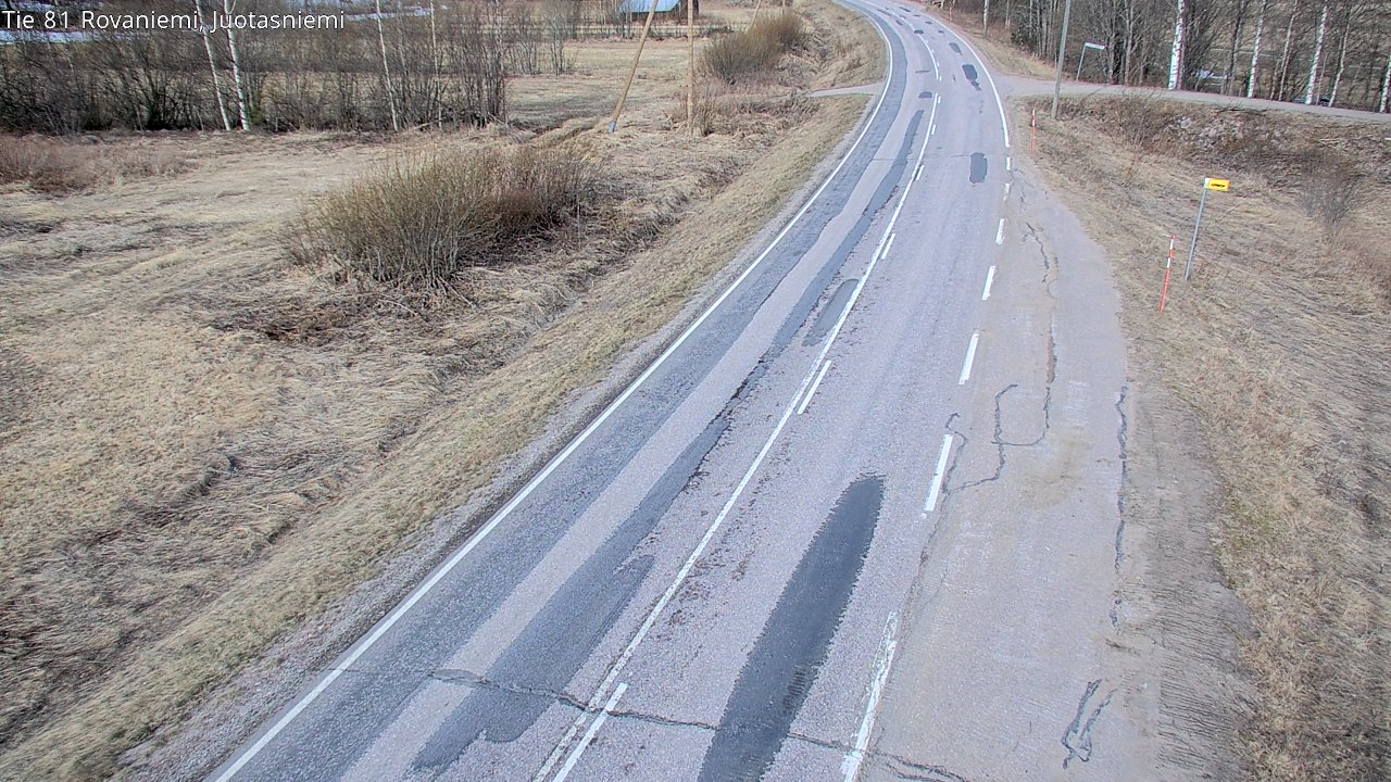 Weather Camera Image Väg 81 Rovaniemi, Juotasniem, Rovaniemi, Lappi
