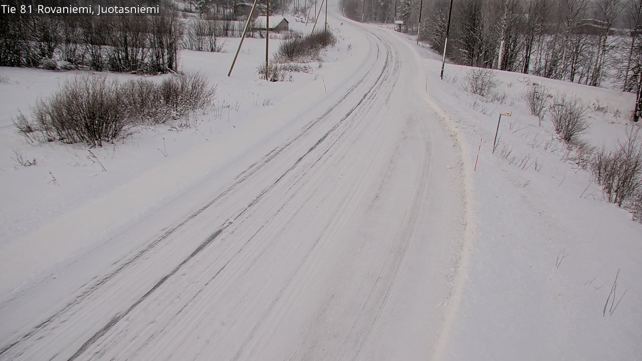 Weather Camera Image Road 81 Rovaniemi, Juotasniemi, Rovaniemi, Lappi