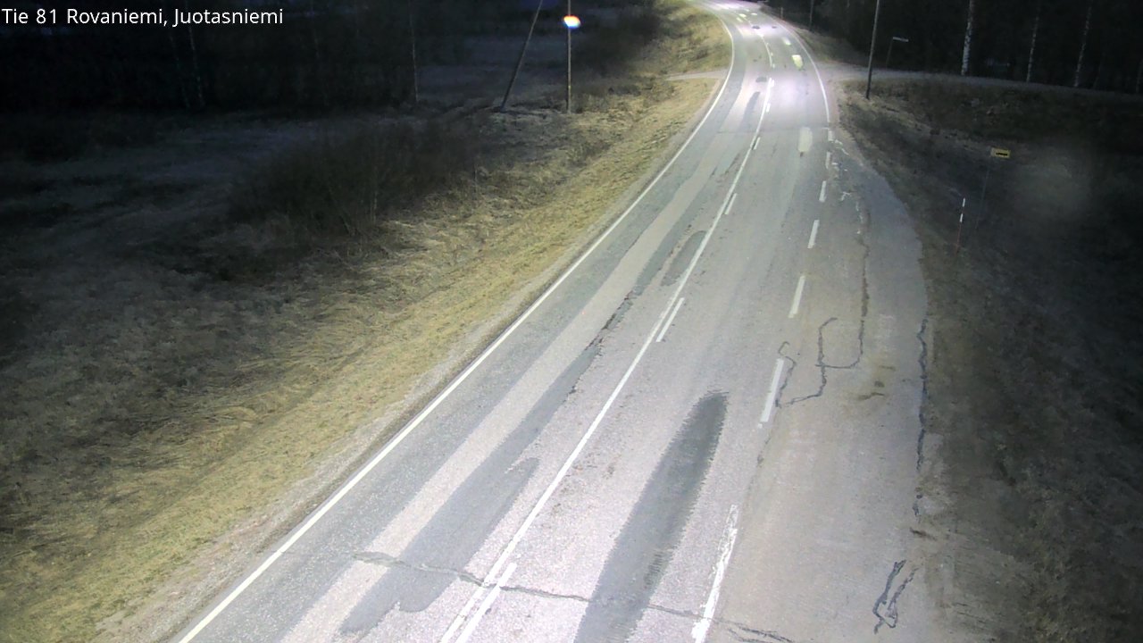 Weather Camera Image Väg 81 Rovaniemi, Juotasniem, Rovaniemi, Lappi