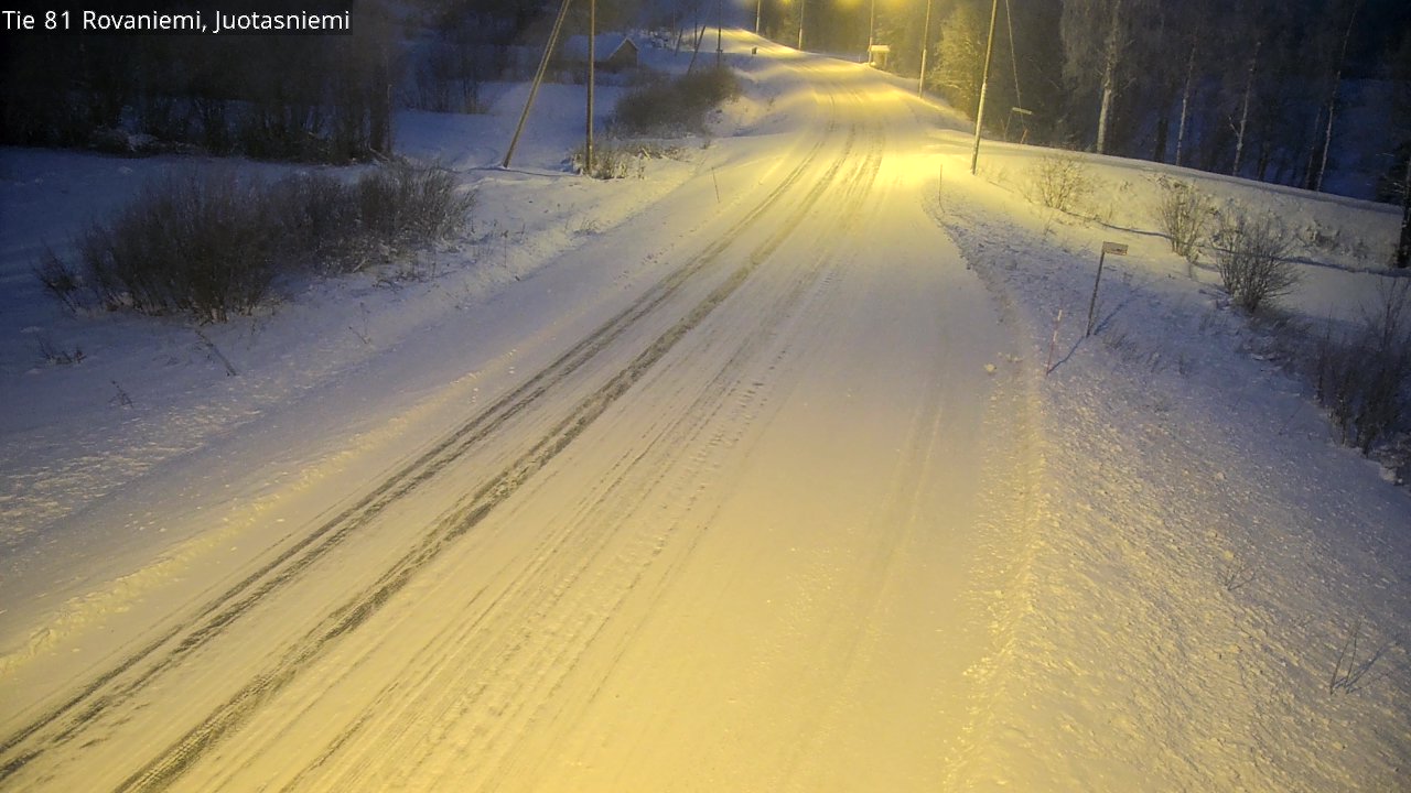 Weather Camera Image Road 81 Rovaniemi, Juotasniemi, Rovaniemi, Lappi