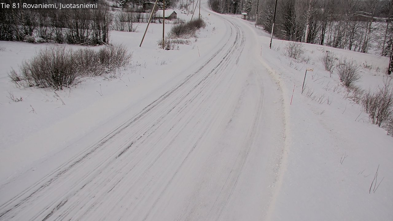 Weather Camera Image Road 81 Rovaniemi, Juotasniemi, Rovaniemi, Lappi