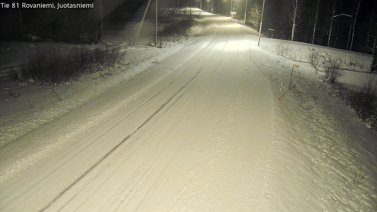 Weather Camera Image Road 81 Rovaniemi, Juotasniemi, Rovaniemi, Lappi