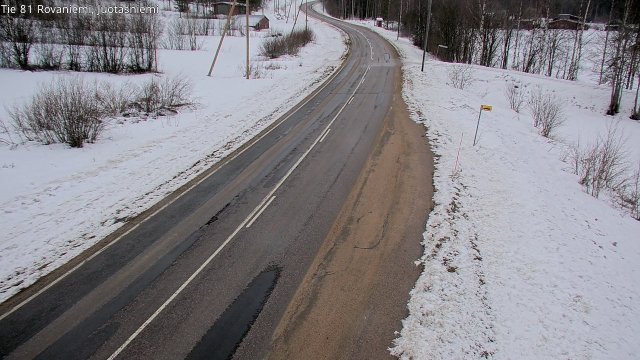 Weather Camera Image Väg 81 Rovaniemi, Juotasniem, Rovaniemi, Lappi