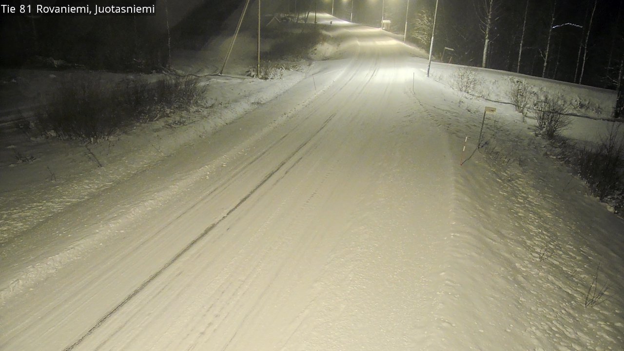 Weather Camera Image Road 81 Rovaniemi, Juotasniemi, Rovaniemi, Lappi