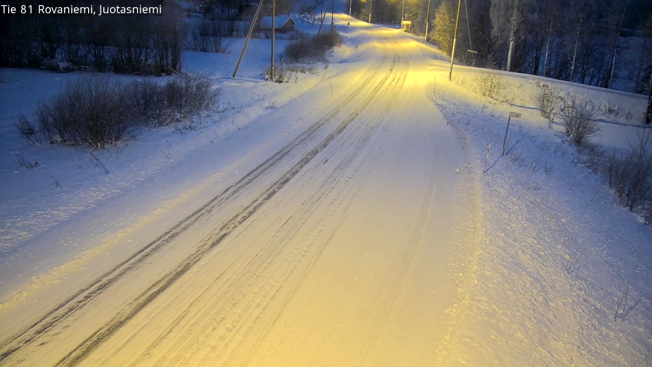 Weather Camera Image Road 81 Rovaniemi, Juotasniemi, Rovaniemi, Lappi