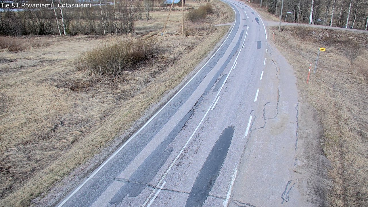 Weather Camera Image Väg 81 Rovaniemi, Juotasniem, Rovaniemi, Lappi