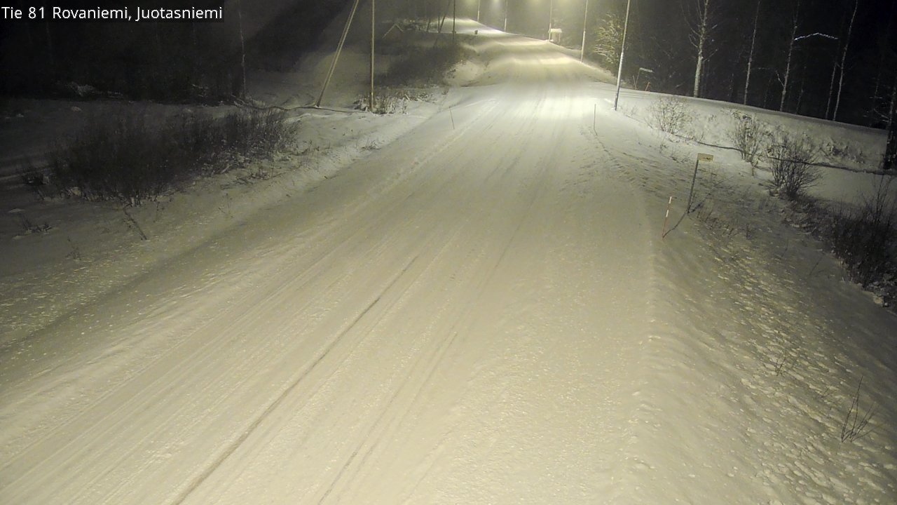 Weather Camera Image Road 81 Rovaniemi, Juotasniemi, Rovaniemi, Lappi