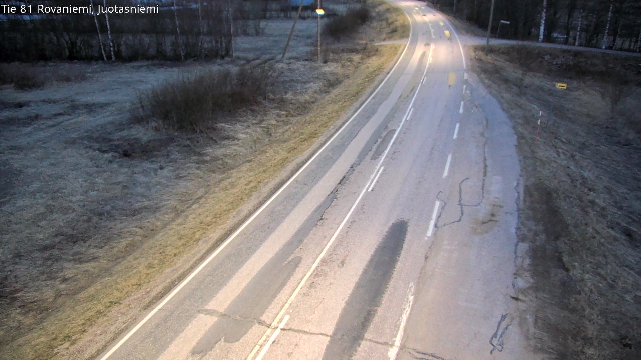Weather Camera Image Väg 81 Rovaniemi, Juotasniem, Rovaniemi, Lappi