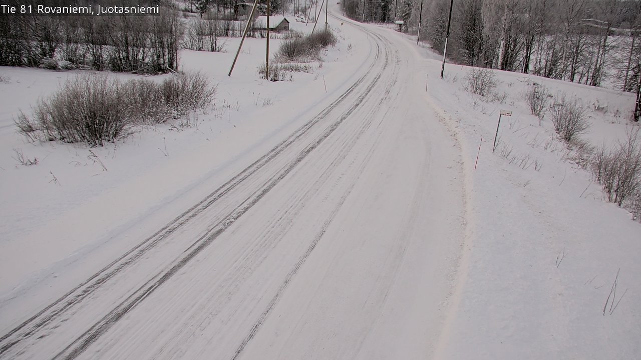 Weather Camera Image Road 81 Rovaniemi, Juotasniemi, Rovaniemi, Lappi