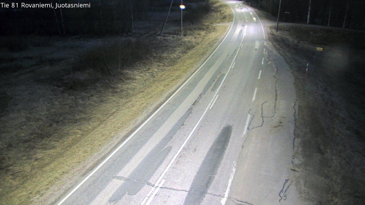 Weather Camera Image Väg 81 Rovaniemi, Juotasniem, Rovaniemi, Lappi