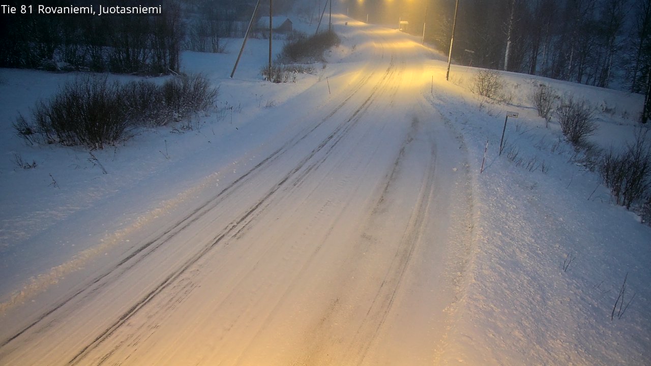 Weather Camera Image Road 81 Rovaniemi, Juotasniemi, Rovaniemi, Lappi