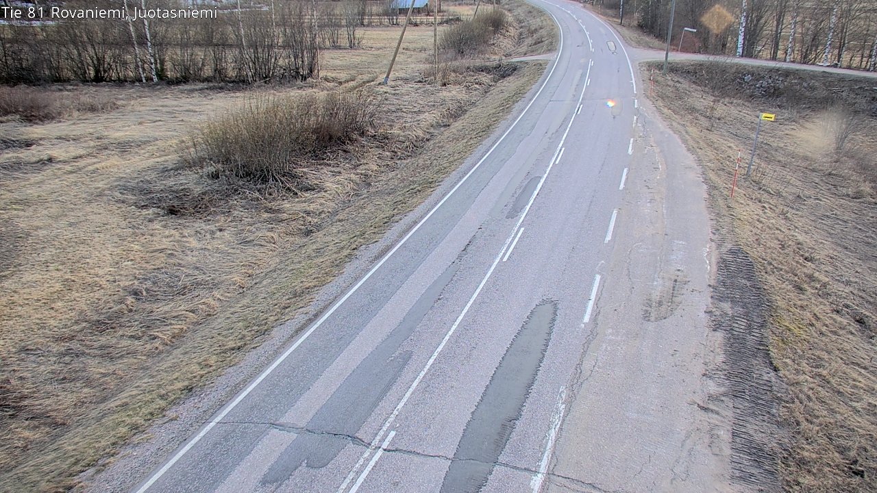 Weather Camera Image Väg 81 Rovaniemi, Juotasniem, Rovaniemi, Lappi