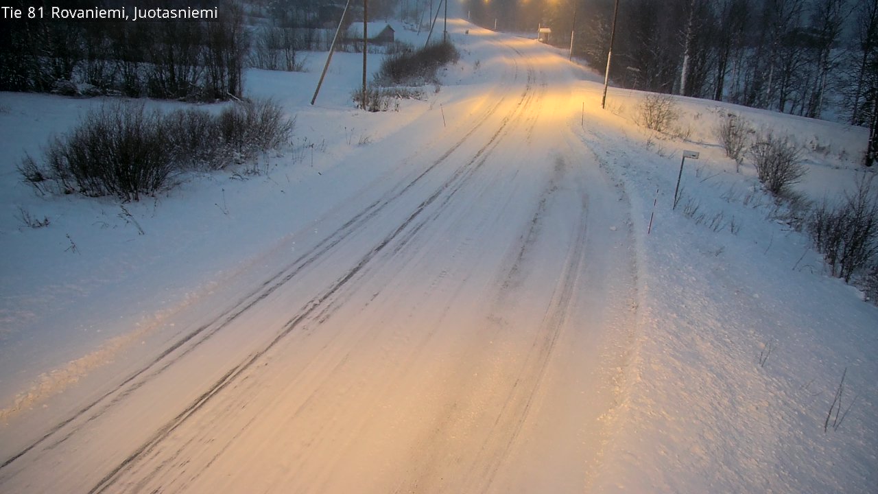 Weather Camera Image Road 81 Rovaniemi, Juotasniemi, Rovaniemi, Lappi