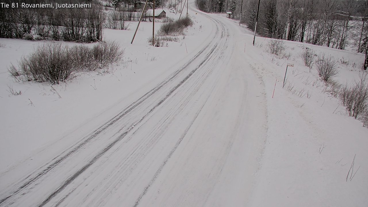 Weather Camera Image Road 81 Rovaniemi, Juotasniemi, Rovaniemi, Lappi