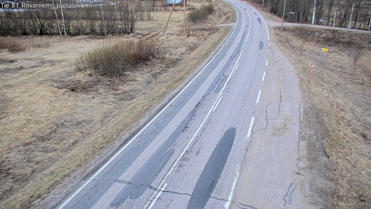 Weather Camera Image Väg 81 Rovaniemi, Juotasniem, Rovaniemi, Lappi