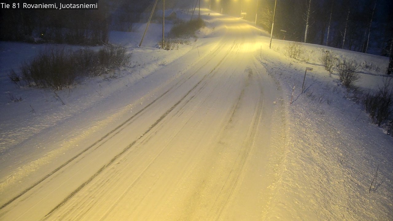 Weather Camera Image Road 81 Rovaniemi, Juotasniemi, Rovaniemi, Lappi