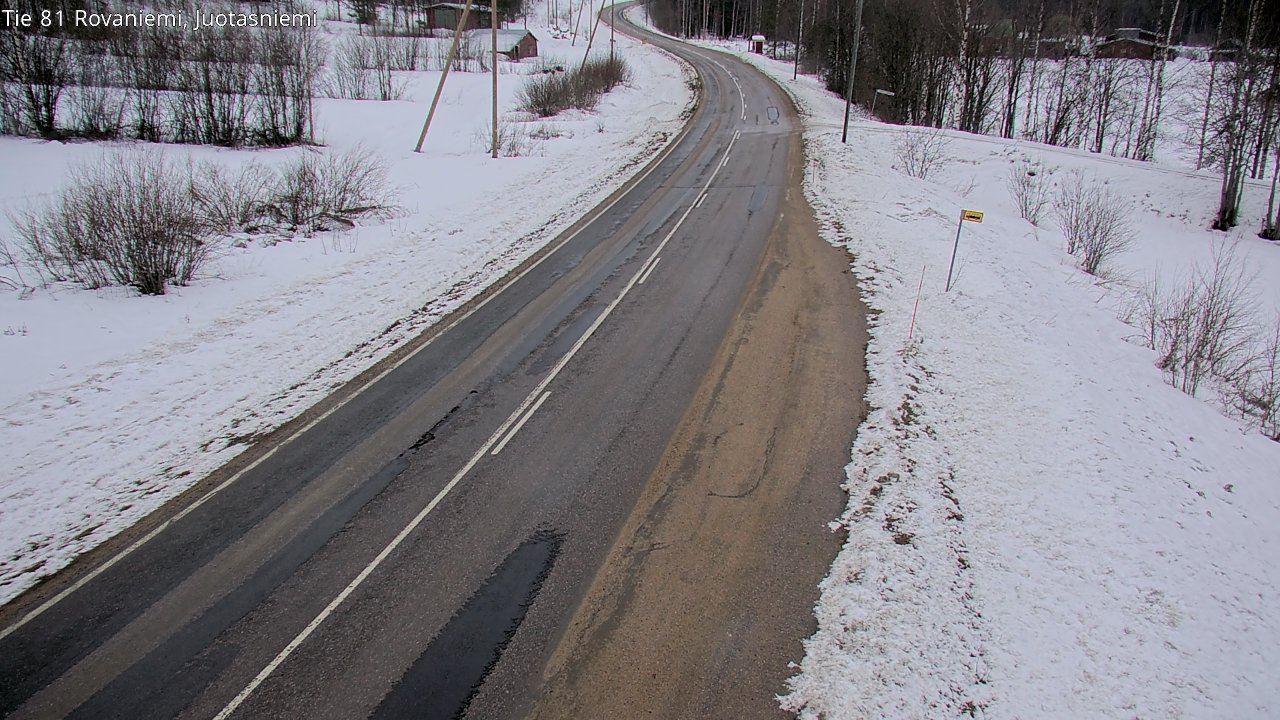 Weather Camera Image Väg 81 Rovaniemi, Juotasniem, Rovaniemi, Lappi