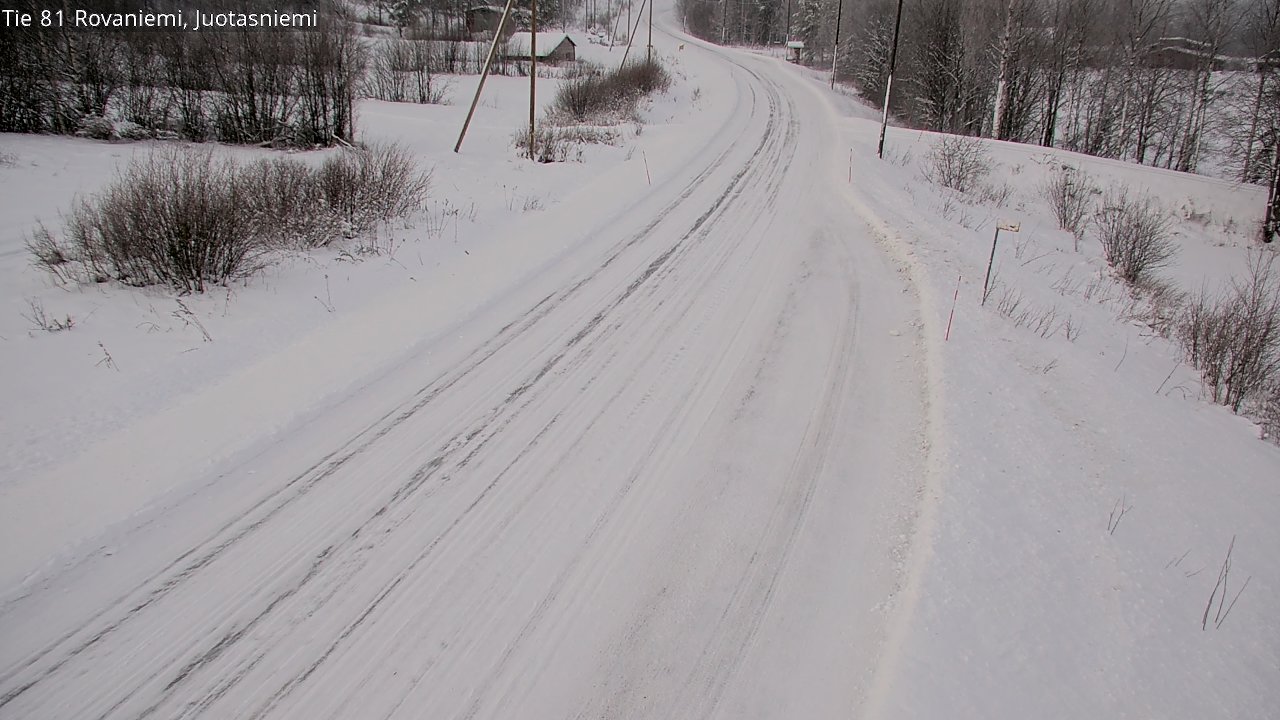 Weather Camera Image Road 81 Rovaniemi, Juotasniemi, Rovaniemi, Lappi