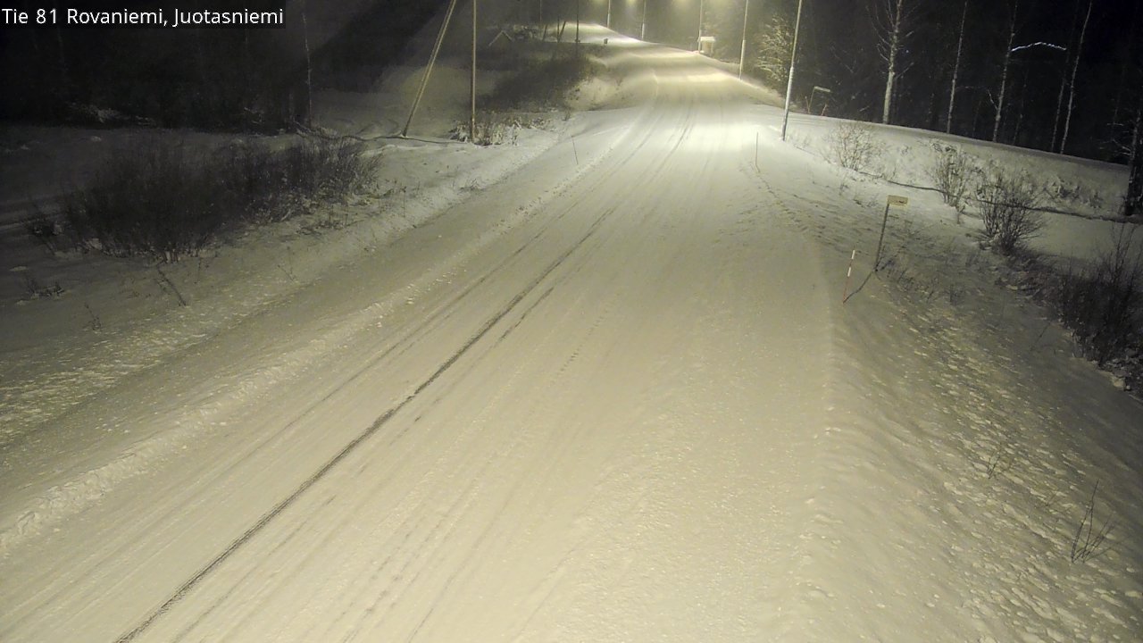 Weather Camera Image Road 81 Rovaniemi, Juotasniemi, Rovaniemi, Lappi