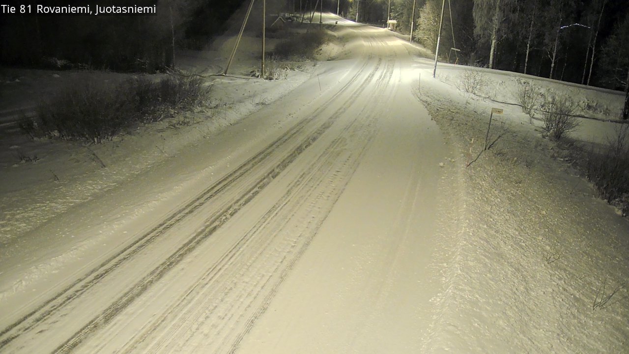 Weather Camera Image Road 81 Rovaniemi, Juotasniemi, Rovaniemi, Lappi