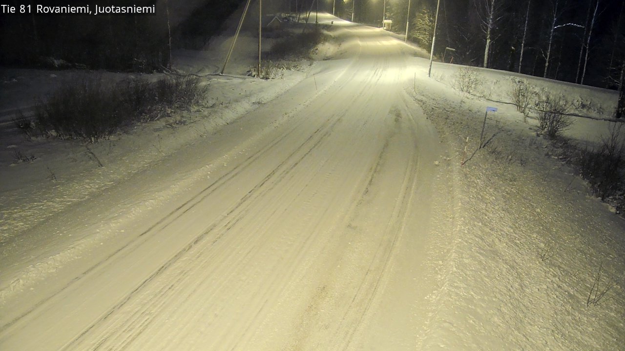 Weather Camera Image Road 81 Rovaniemi, Juotasniemi, Rovaniemi, Lappi