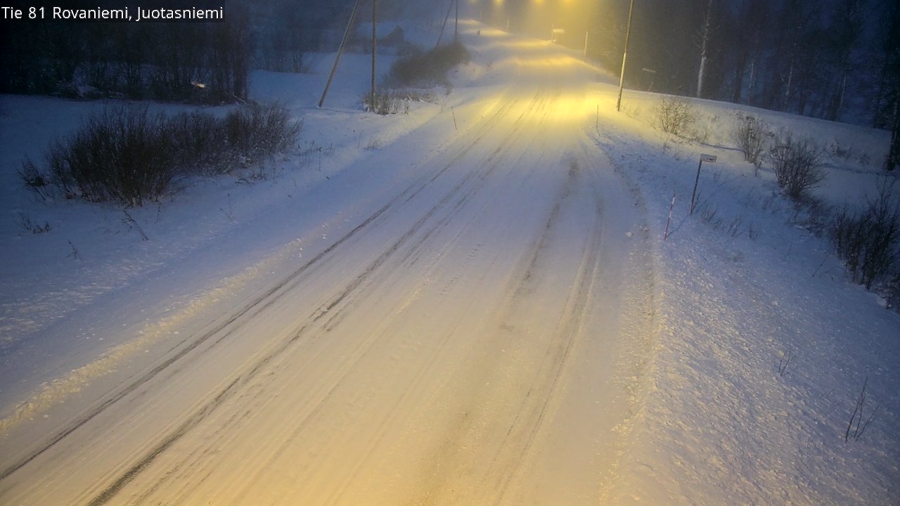 Weather Camera Image Road 81 Rovaniemi, Juotasniemi, Rovaniemi, Lappi
