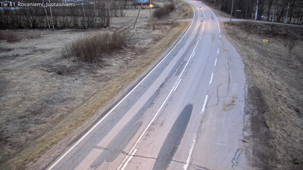 Weather Camera Image Väg 81 Rovaniemi, Juotasniem, Rovaniemi, Lappi