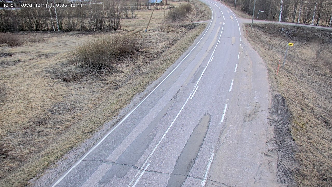 Weather Camera Image Väg 81 Rovaniemi, Juotasniem, Rovaniemi, Lappi