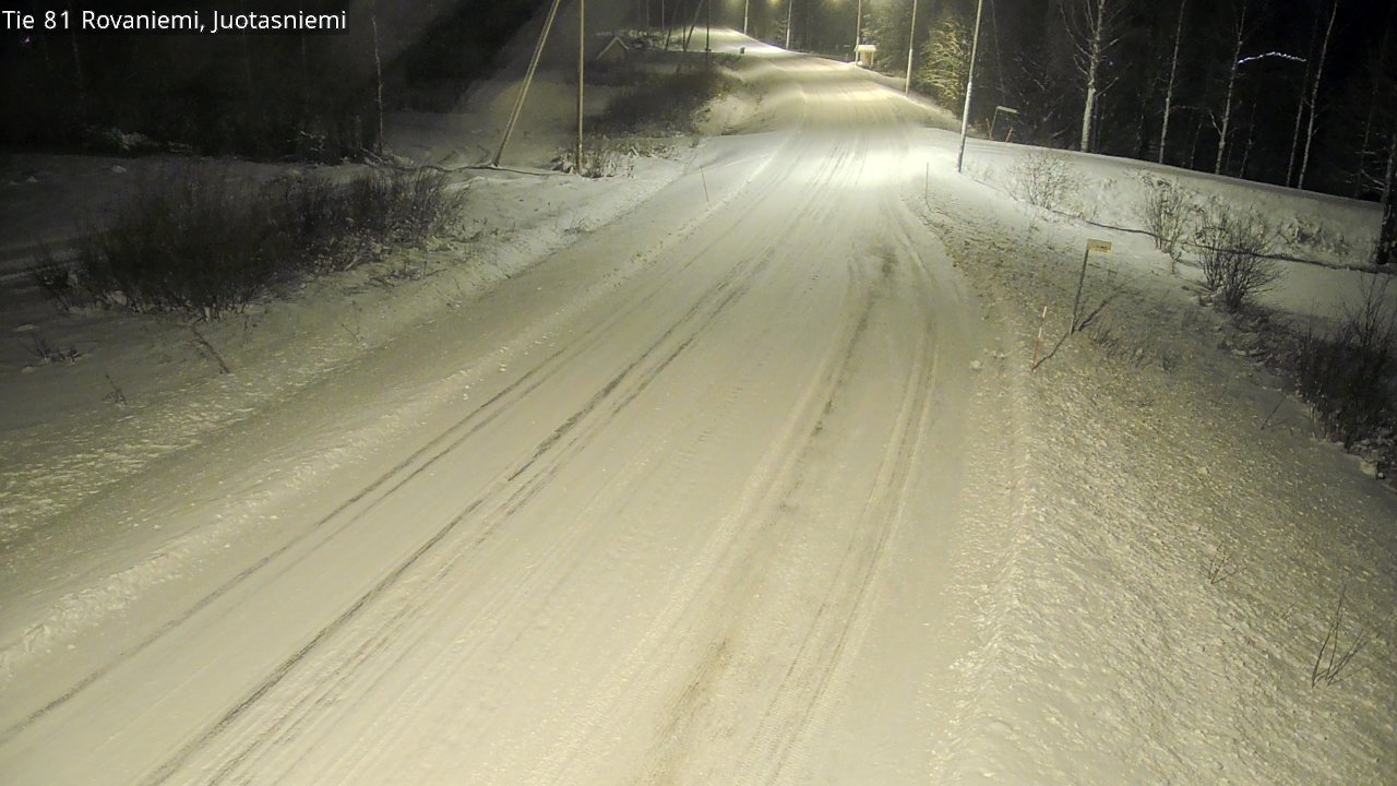 Weather Camera Image Road 81 Rovaniemi, Juotasniemi, Rovaniemi, Lappi