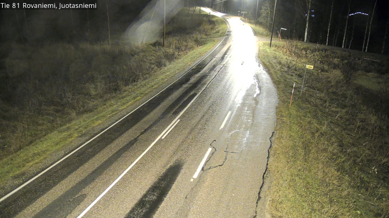 Weather Camera Image Väg 81 Rovaniemi, Juotasniem, Rovaniemi, Lappi