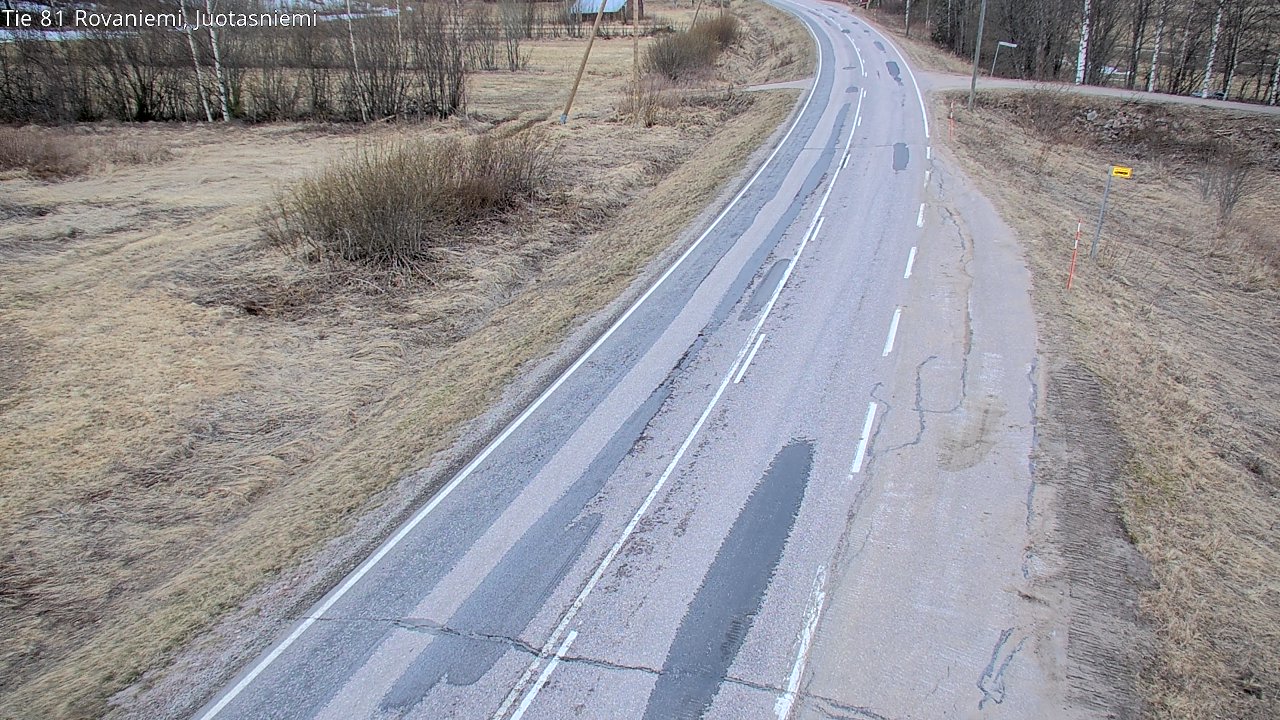 Weather Camera Image Väg 81 Rovaniemi, Juotasniem, Rovaniemi, Lappi