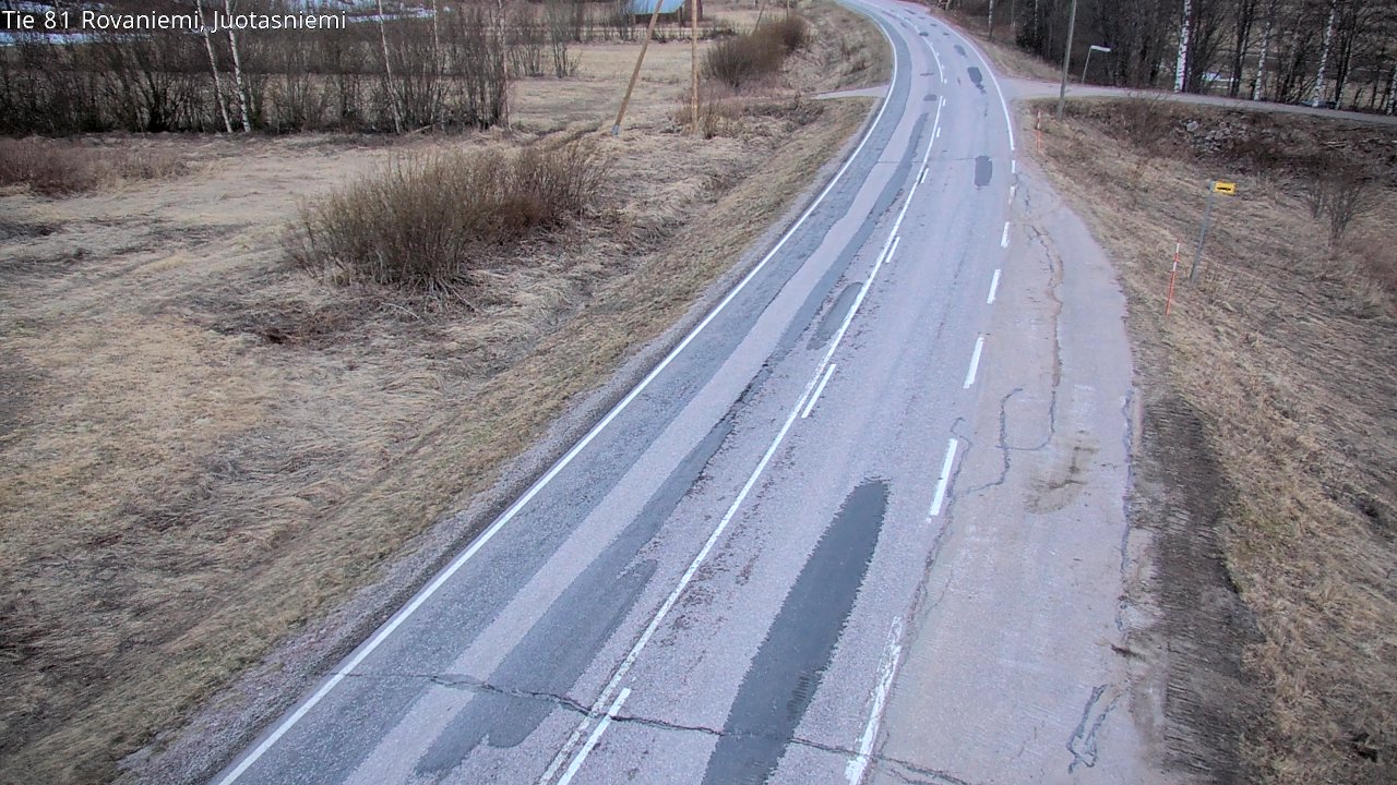 Weather Camera Image Väg 81 Rovaniemi, Juotasniem, Rovaniemi, Lappi