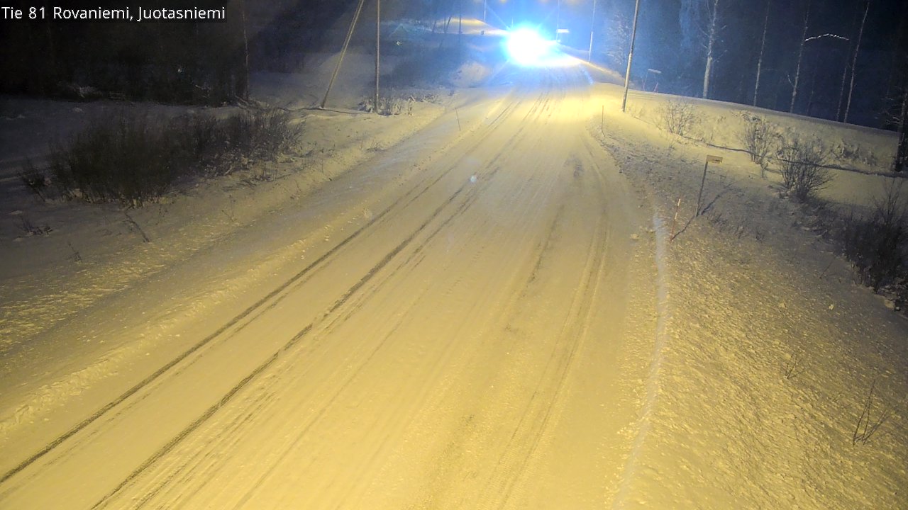 Weather Camera Image Road 81 Rovaniemi, Juotasniemi, Rovaniemi, Lappi
