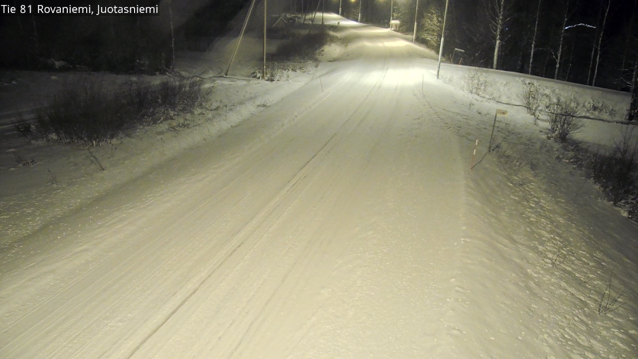 Weather Camera Image Road 81 Rovaniemi, Juotasniemi, Rovaniemi, Lappi