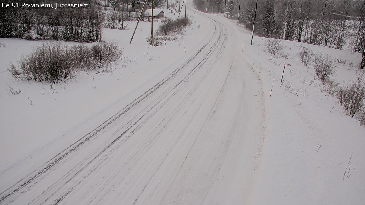 Weather Camera Image Road 81 Rovaniemi, Juotasniemi, Rovaniemi, Lappi