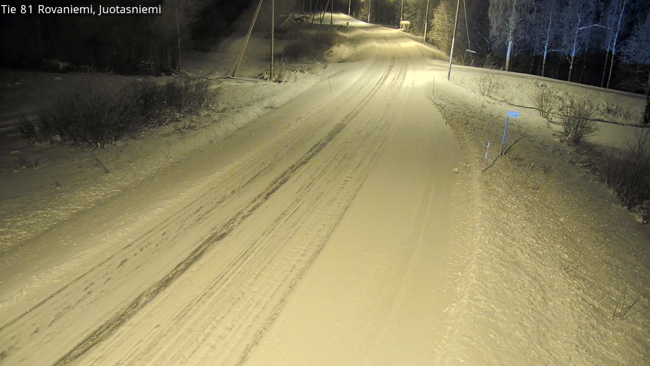 Weather Camera Image Road 81 Rovaniemi, Juotasniemi, Rovaniemi, Lappi