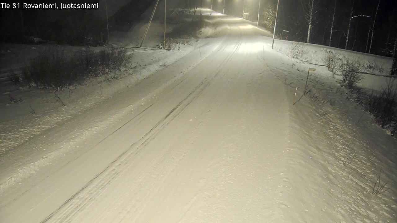 Weather Camera Image Road 81 Rovaniemi, Juotasniemi, Rovaniemi, Lappi