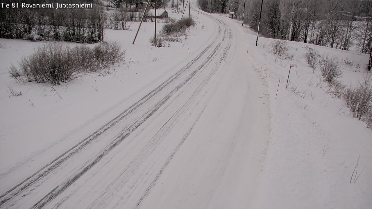 Weather Camera Image Road 81 Rovaniemi, Juotasniemi, Rovaniemi, Lappi