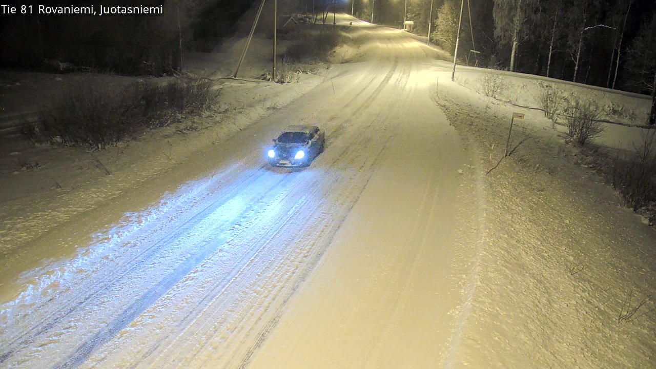 Weather Camera Image Road 81 Rovaniemi, Juotasniemi, Rovaniemi, Lappi