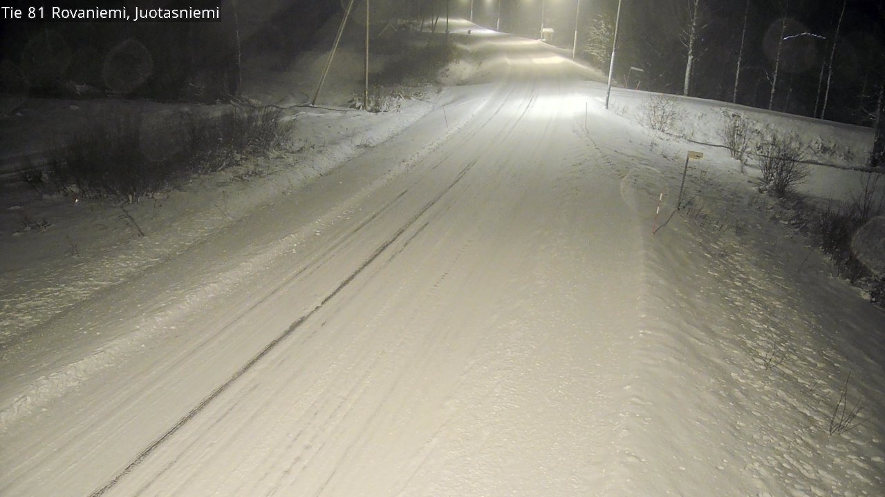 Weather Camera Image Road 81 Rovaniemi, Juotasniemi, Rovaniemi, Lappi