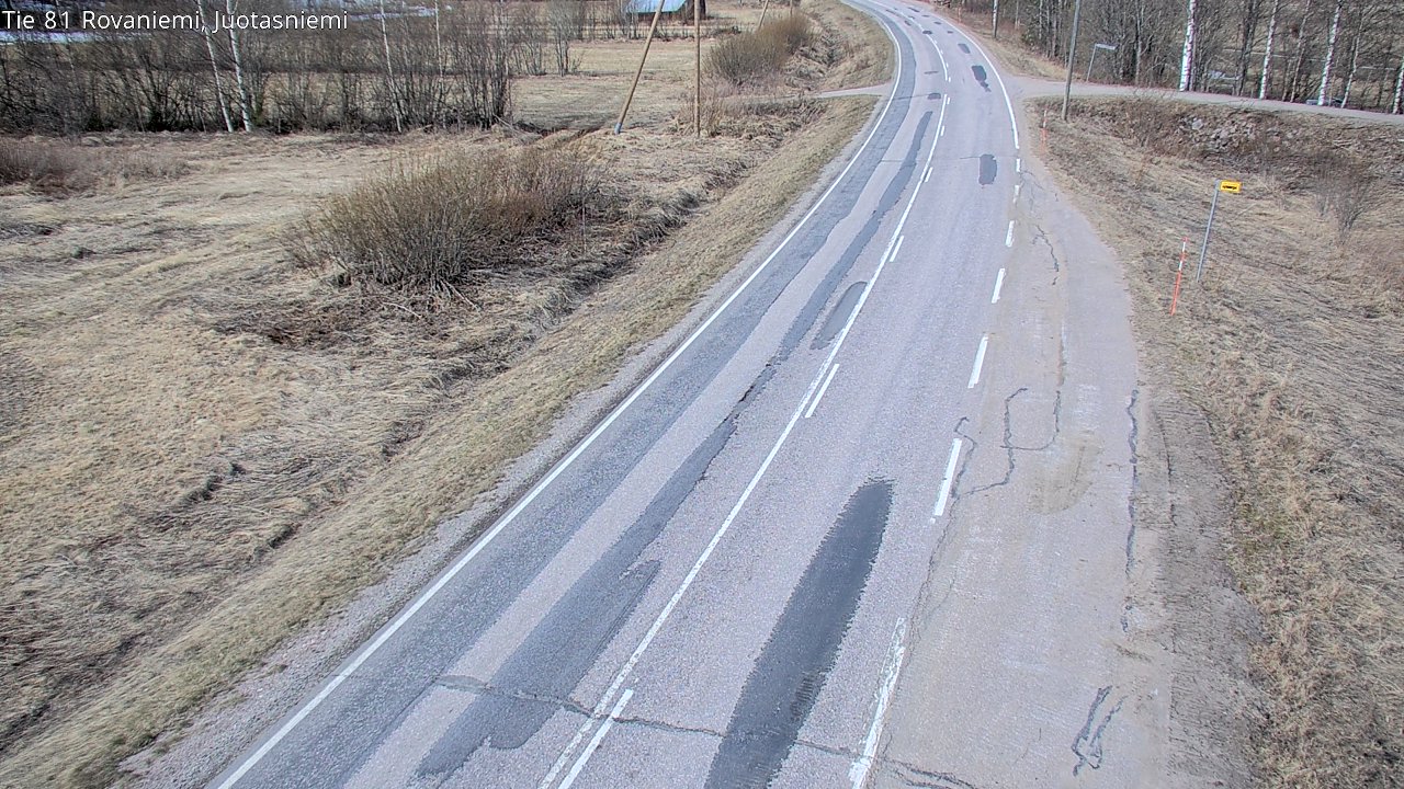 Weather Camera Image Väg 81 Rovaniemi, Juotasniem, Rovaniemi, Lappi