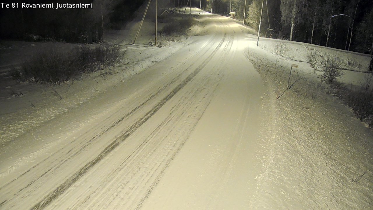 Weather Camera Image Road 81 Rovaniemi, Juotasniemi, Rovaniemi, Lappi