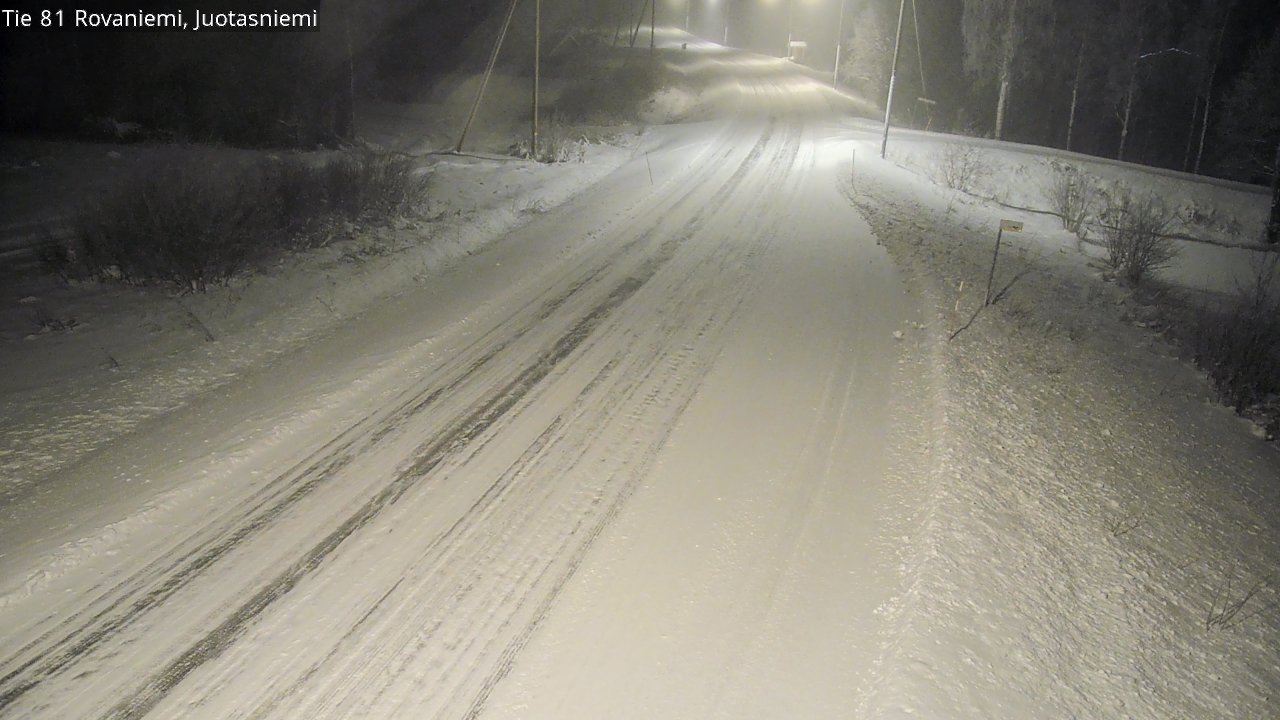 Weather Camera Image Road 81 Rovaniemi, Juotasniemi, Rovaniemi, Lappi